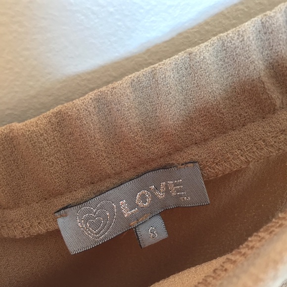 ASOS Nude Off Shoulder Romper - Picture 3 of 4